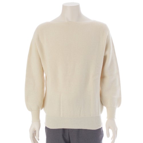 コムデギャルソンオムプリュス ウール 大人の不良 2WAY セーター ボートネック ハイネック 2点セット トップス PN-050090 ホワイト F