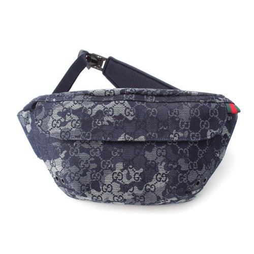 グッチ GGデニム ベルト ボディバッグ 851706 ブルー