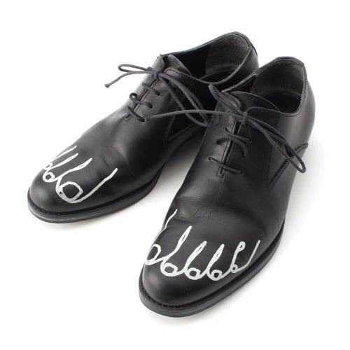 コムデギャルソン AD2009 FINGER PAINT 指 ペイント ドレスシューズ ブラック 23