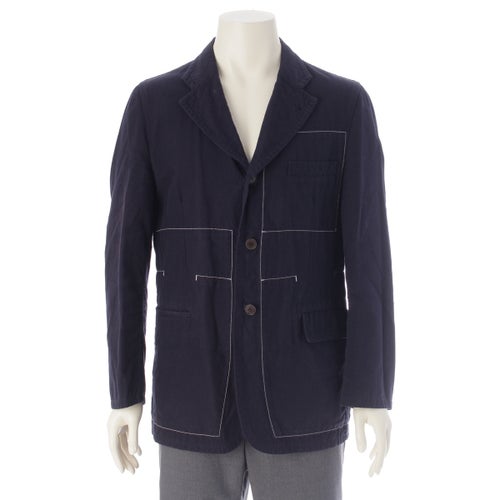 コムデギャルソンオムプリュス AD2003 ステッチワーク 3B テーラードジャケット PM-J045 ネイビー M