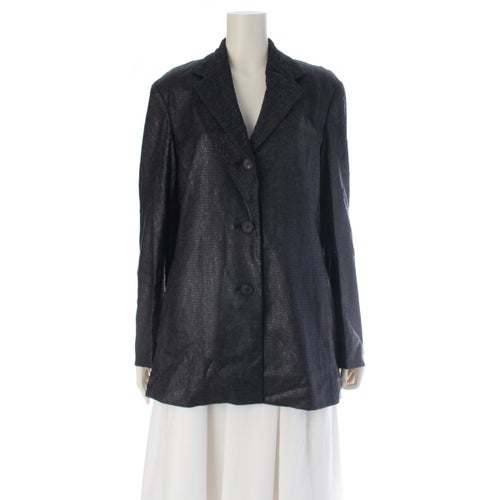 イッセイミヤケ シワ加工 テーラードジャケット IM22FD006 ブラック 3