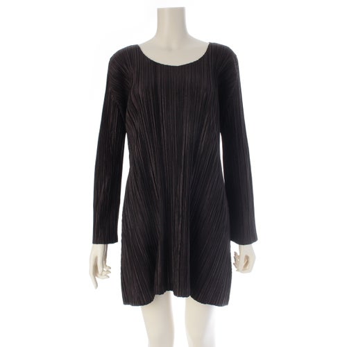 プリーツプリーズ イッセイミヤケ 03AW シャイニー プリーツ コクーン ワンピース PP33-JT207 ブラック 3