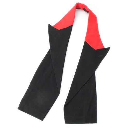 コムデギャルソン AD1988 88AW ウール 装飾 付け襟 ファッション雑貨 GV-050020 ブラック レッド