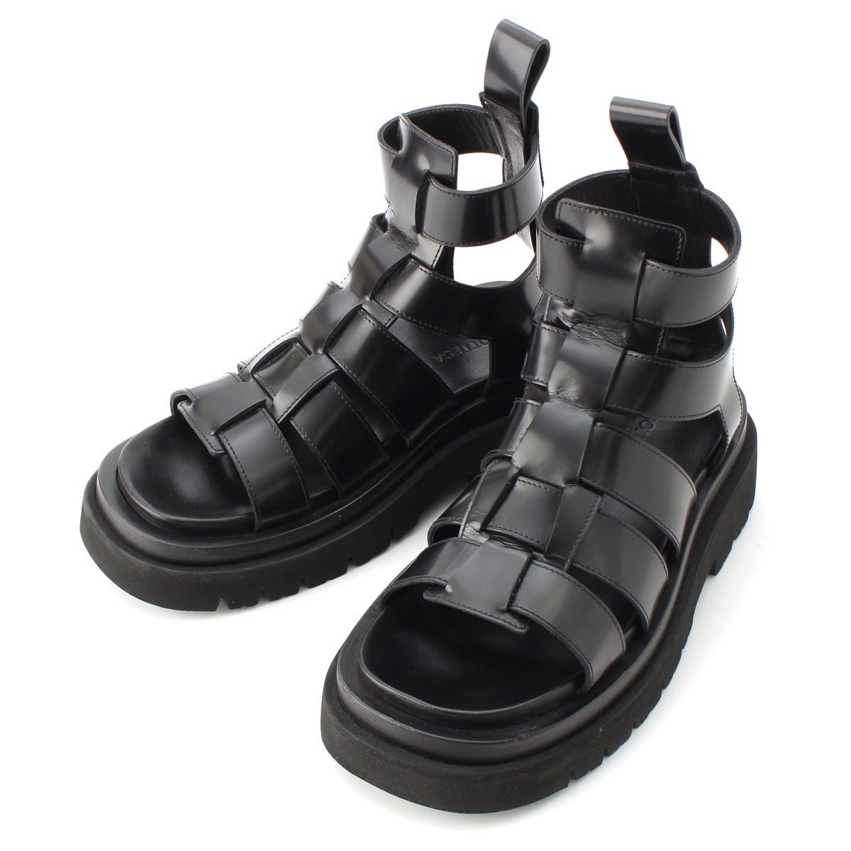 ボッテガヴェネタ レザー LUG ラグ フラット ブラッシュドカーフ