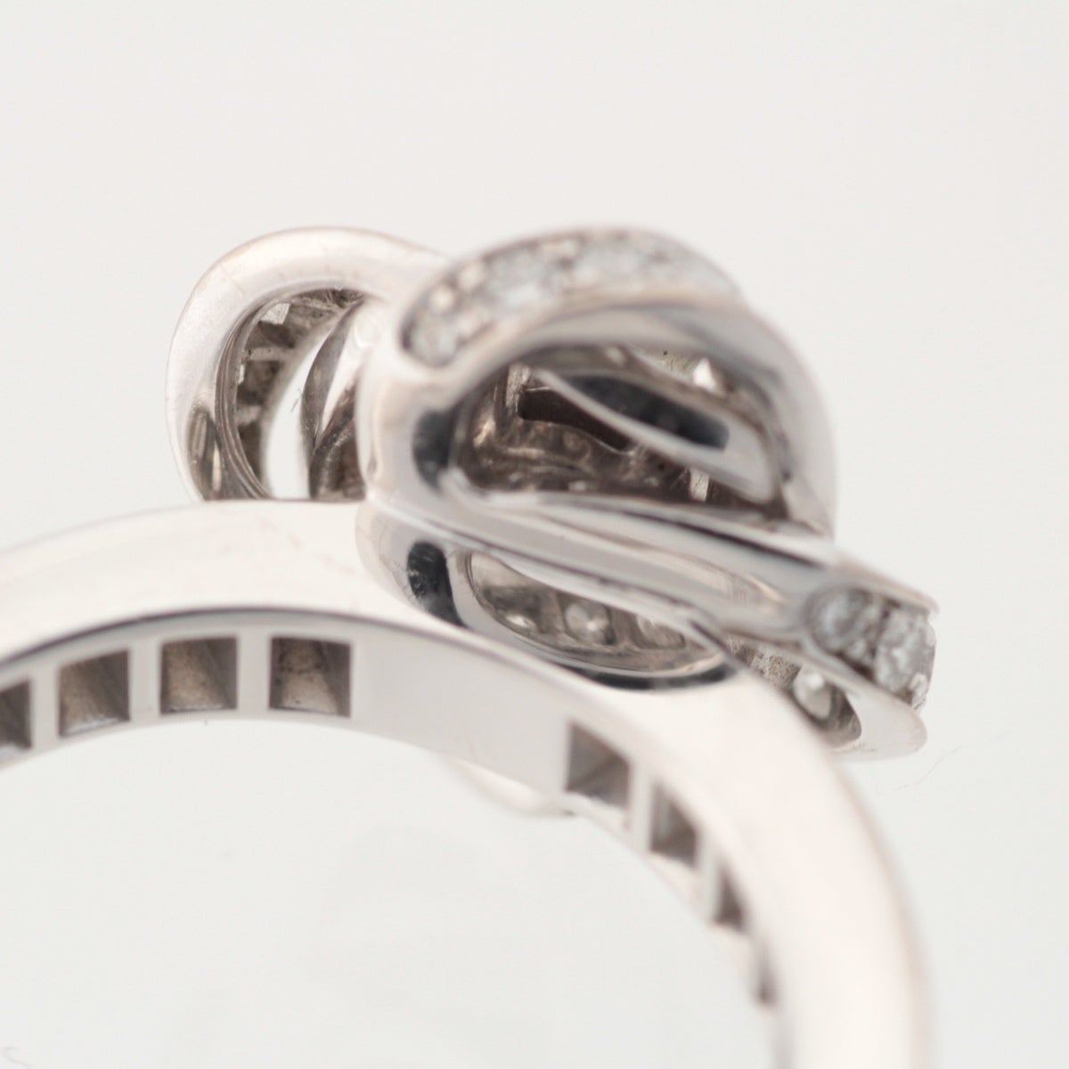 ブシュロン ピヴォワンヌ 750WG 0.30ct G VVS1 リング 指輪 シルバー