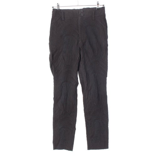 イッセイミヤケ ジャガード ストレート パンツ IM21FF521 ブラック 2