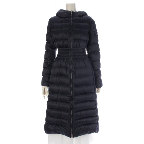 プラダ 20AW ナイロン ファー襟付き ダウンコート アウター 29E364 ネイビー 40