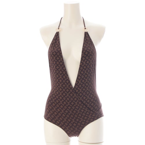ルイヴィトン モノグラム スイムウェア 水着 ファッション雑貨 ブラウン 34