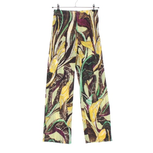 プリーツプリーズ イッセイミヤケ 24SS ポリエステル TARDIVO 総柄 グラフィック パンツ PP41JF694 マルチカラー 5