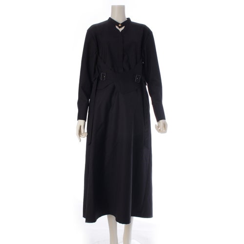 ミューラル 25FW ケープ ドレス ワンピース 252-1301 ブラック 2