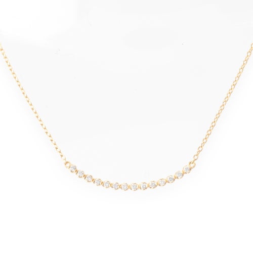 アーカー ビリーブユー パヴェダイヤ D0.07ct ネックレス K18 ゴールド 1.2g