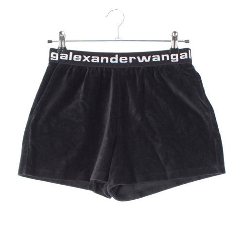 アレキサンダーワン コーデュロイ ロゴ ショート パンツ ボトムス ブラック XS