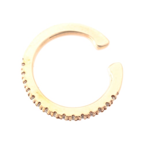 ヒロタカ Hirotaka GOSSAMER ダイヤモンド イヤーカフ アクセサリー 片耳用 ジュエリー K10 0.07ct ゴールド 1.3g