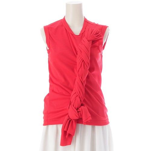 コムデギャルソン 25AW AD2025 ツイストデザイン タンクトップ トップス GP-T014 レッド XS