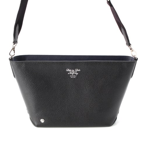 エーディーエムジェイ レザー ショルダーバッグ ブラック