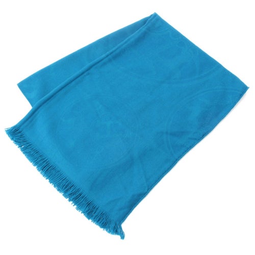 エルメス カシミヤ シルク ニューリブリス ストール ショール ブルー