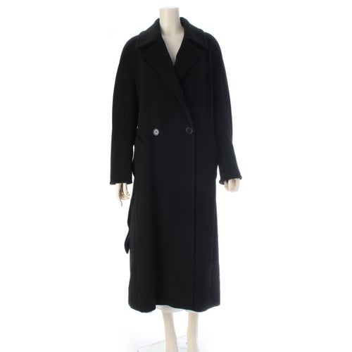 マックスマーラ ウール ロング アウター ブラック 40