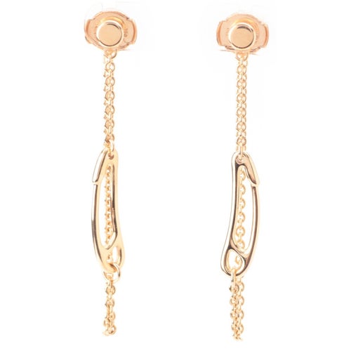 エルメス シェーヌダンクル 750ピンクゴールド ミニパンク ピアス アクセサリー ゴールド 5.1g