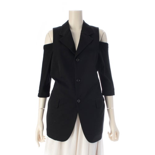 コムデギャルソン 80s AD1989 オープンショルダー ジャケット ベスト GJ-11003M ブラック M