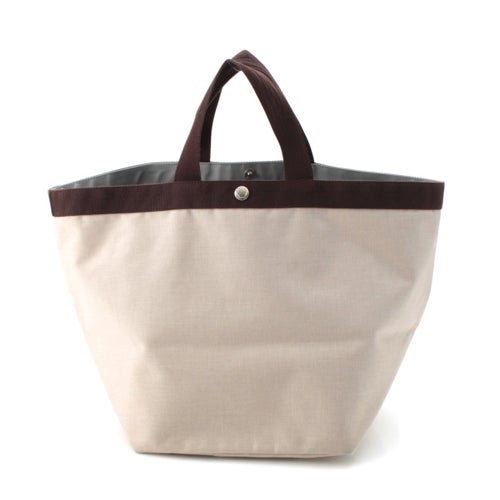 エルベ・シャプリエ コーデュラ 舟型 トートバッグ 725C マスティック×モカ Ｌ