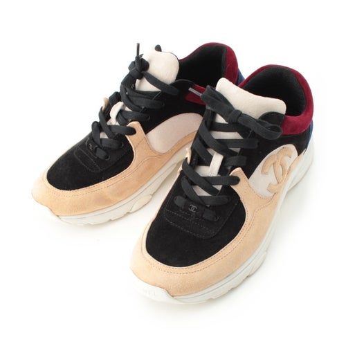 シャネル ココマーク スエード スニーカー R G33862 42 マルチカラー 42