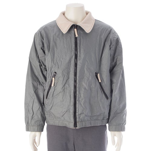 ストーンアイランド 1995AW グリーンエッジ リバーシブル スウェット ナイロンジャケット ベージュ グレー M