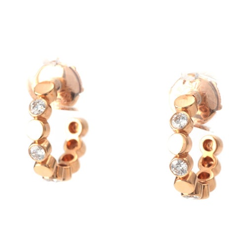 MESSIKA メシカ 2025 D-VIBES ヴァイブス ダイヤ 750PG ミニ クレオール イヤリング ピアス Au 750 13450-PG ゴールド 3.9g