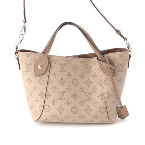 ルイヴィトン モノグラムマヒナ マヒナレザー ヒナPM 2way ショルダー トート ハンドバッグ M54351 ガレ グレージュ ブラウン