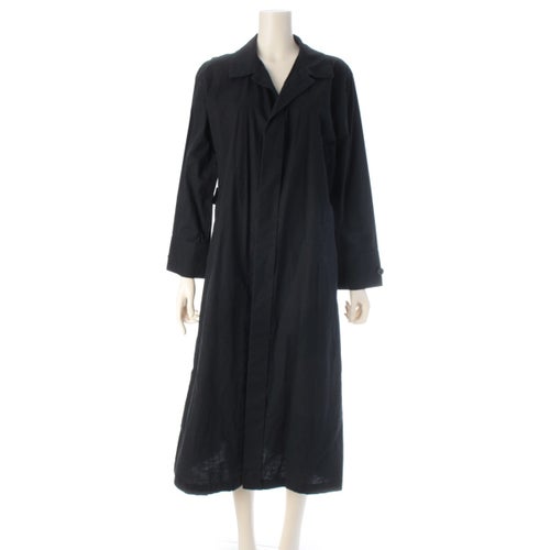 ヨウジヤマモト ワイズ Y's コットン 比翼 ショップ コート ダークネイビー 3