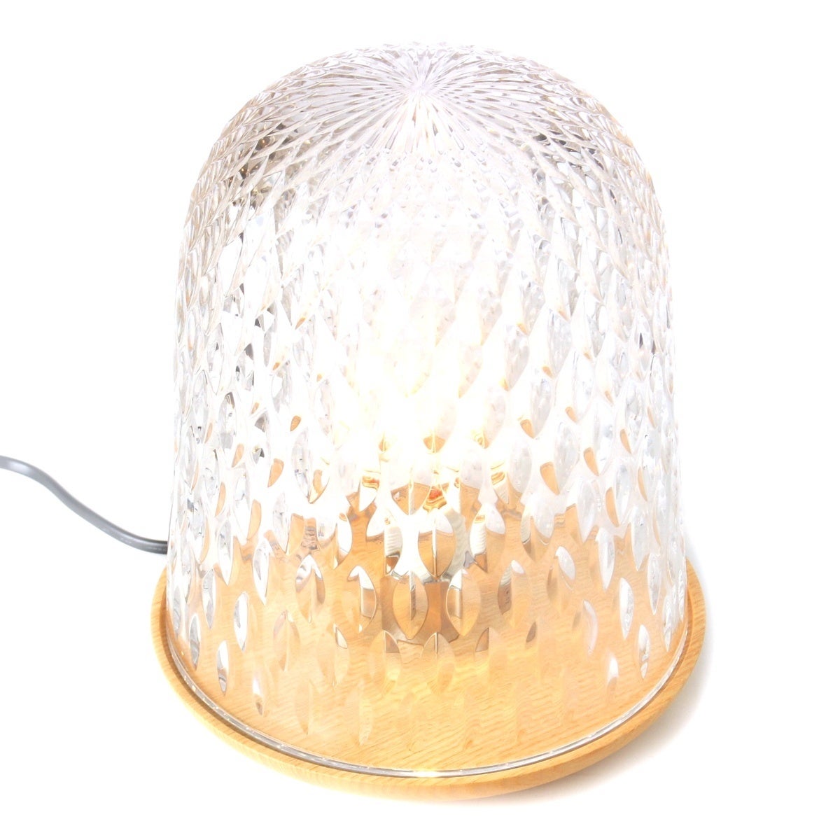 サンルイ エルメス HERMES 20年製 フォリア ガラス Table Lamp