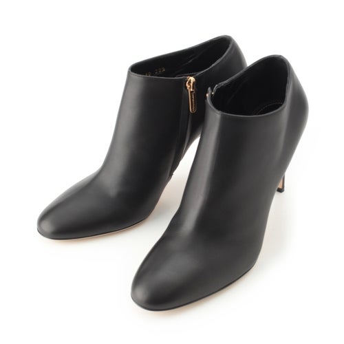 セルジオロッシ レザー ショートブーツ ブーティ ブラック 39 1/2