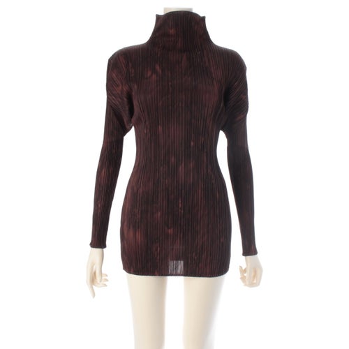 プリーツプリーズ イッセイミヤケ ボトルネック カットソー PP74-JK404 ブラウン 3