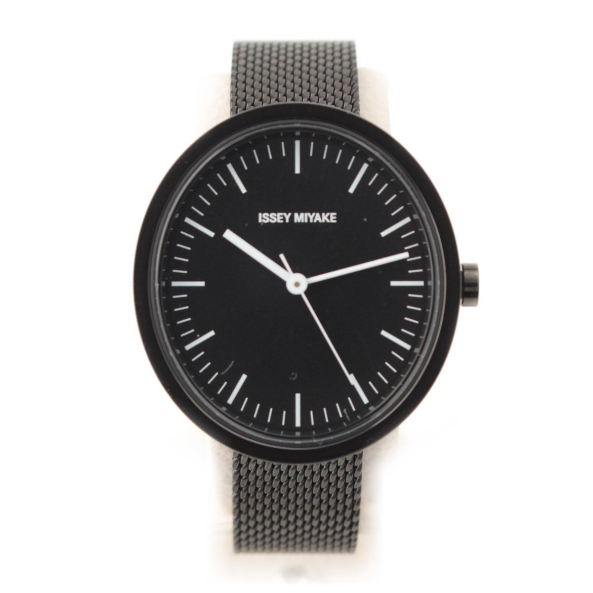 イッセイミヤケウォッチ ISSEY MIYAKE WATCH ELLIPSE エリプス 楕円 腕時計 自動巻き シルバー文字盤 NYAR002 ブラック【中古】 ELLIPSE | ISSEY MIYAKE WATCH