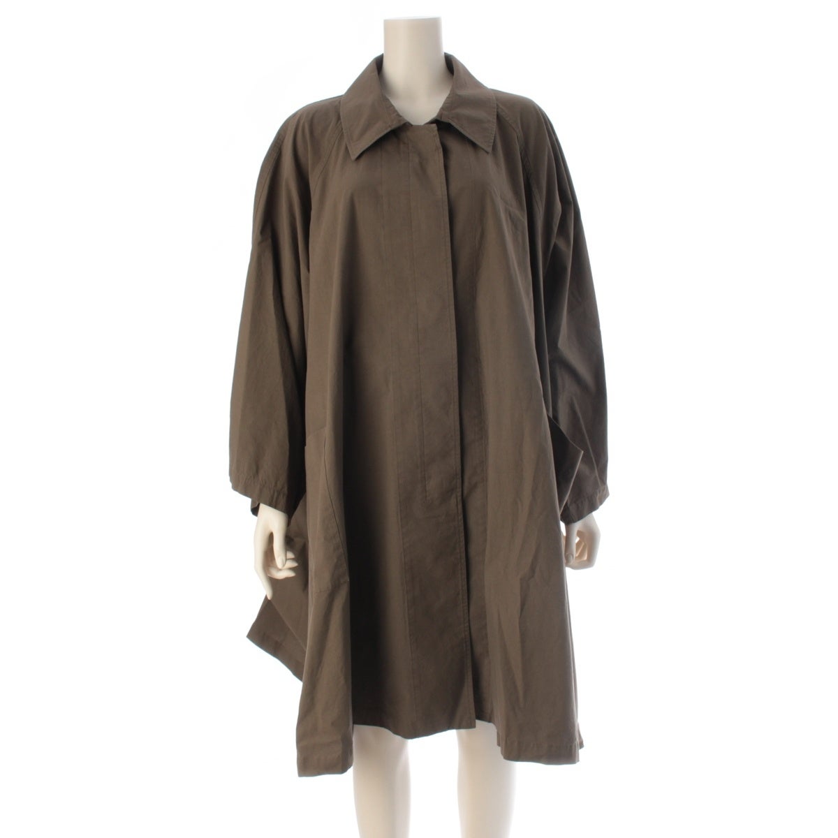 ザロウ 25SS LEINS COAT コットンポプリン オーバーサイズ ドレープ A