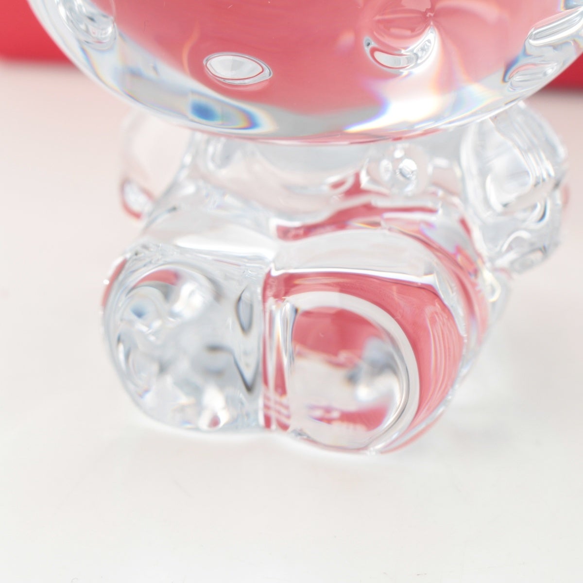 バカラ Hello Kitty ハローキティ クリスタル フィギュア クリア