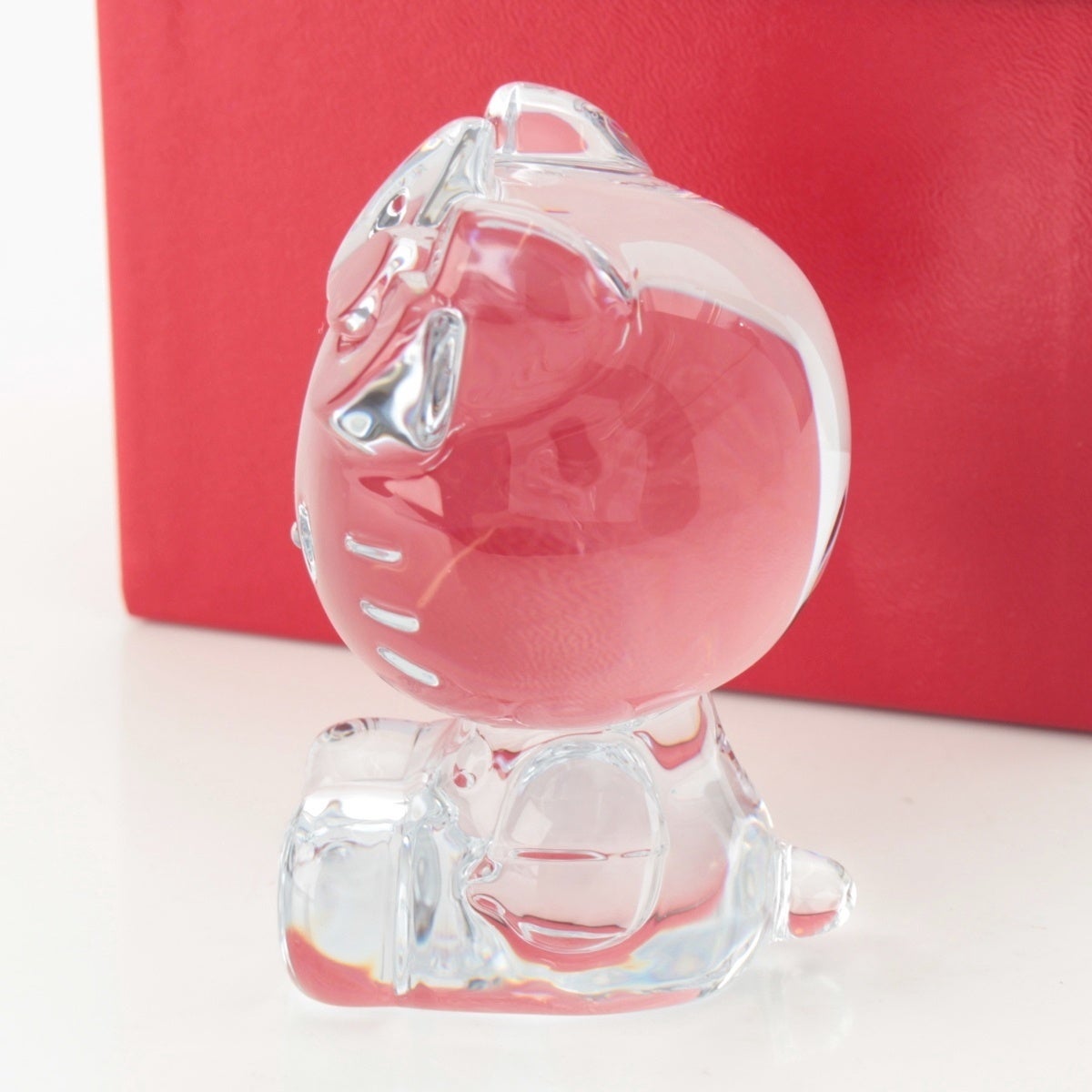バカラ Hello Kitty ハローキティ クリスタル フィギュア クリア