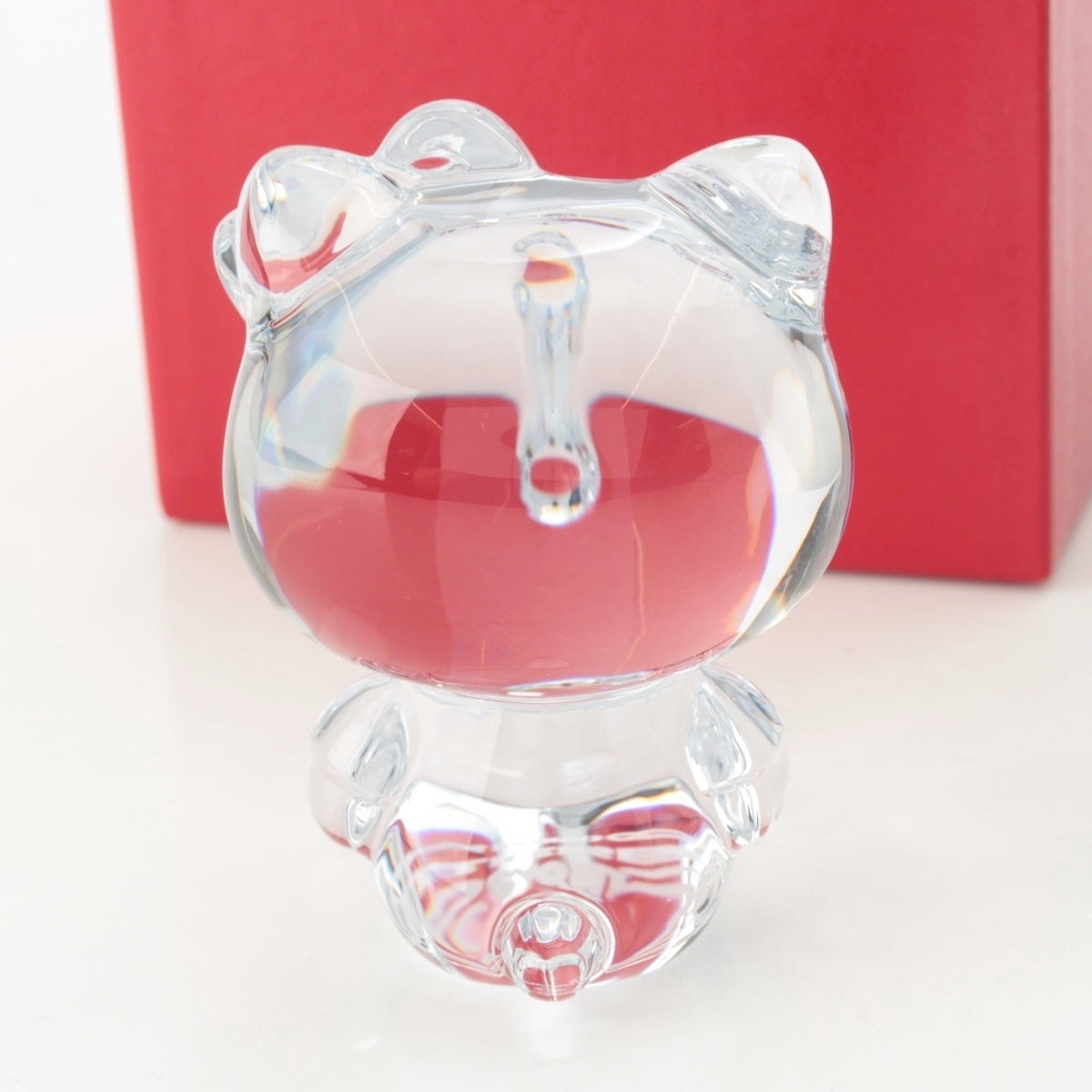 バカラ Hello Kitty ハローキティ クリスタル フィギュア クリア