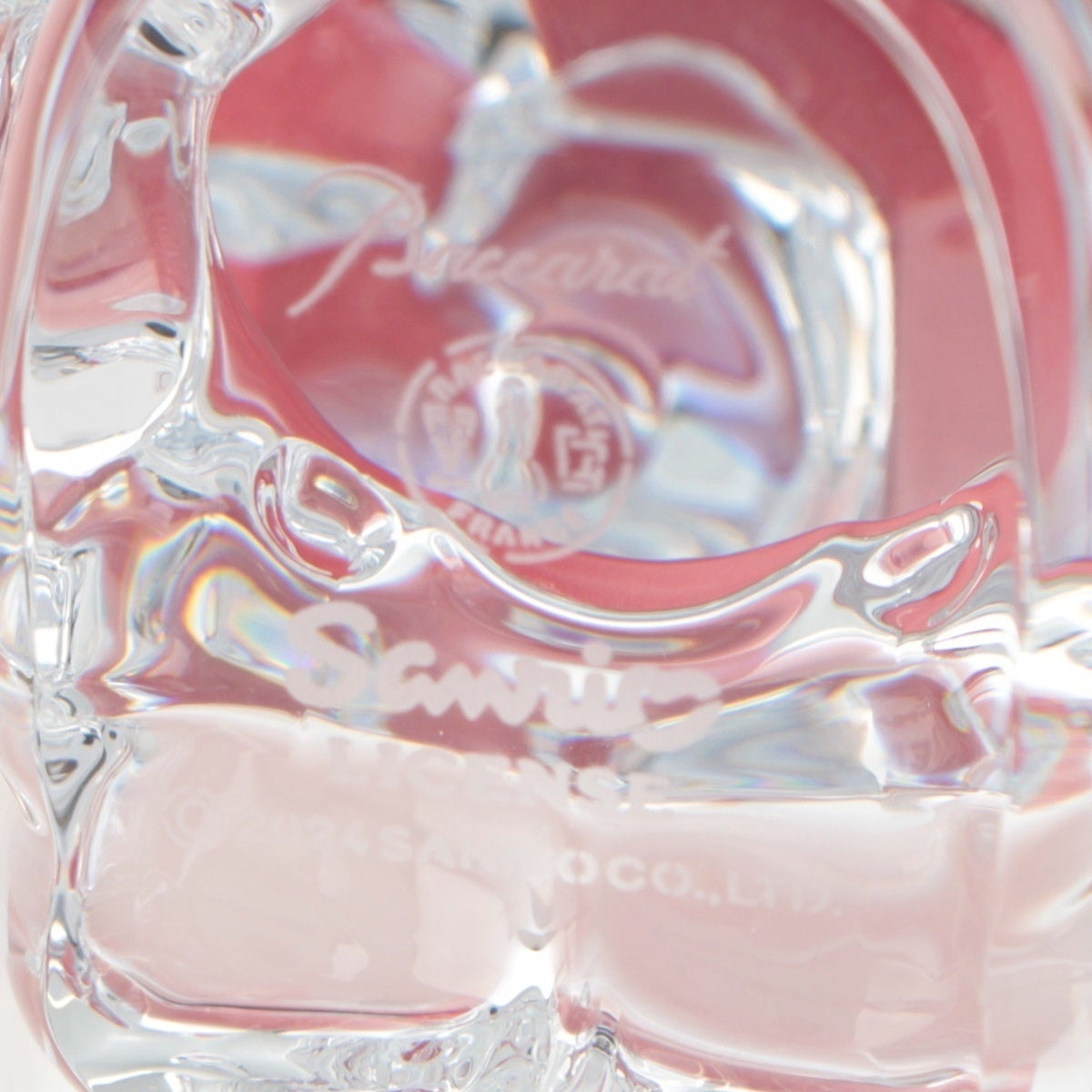 バカラ Hello Kitty ハローキティ クリスタル フィギュア クリア