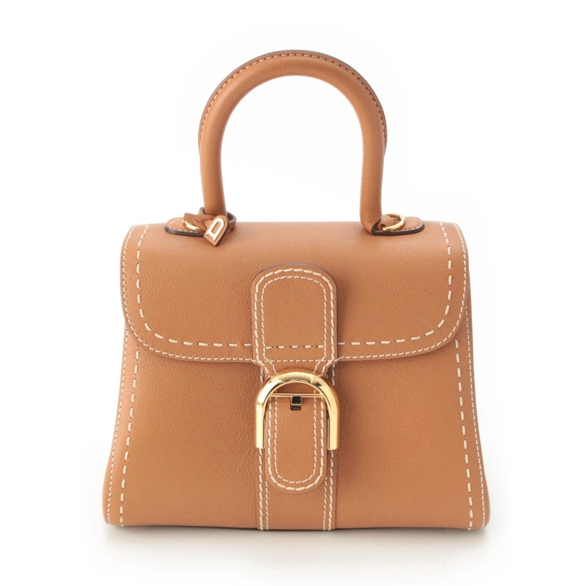 DELVAUX デルヴォー ブリヨン PM サーピケ 2way ハンドバッグ デルヴォー ブリヨンPM レザー サーピケ 2way ハンドバッグ ブラウン