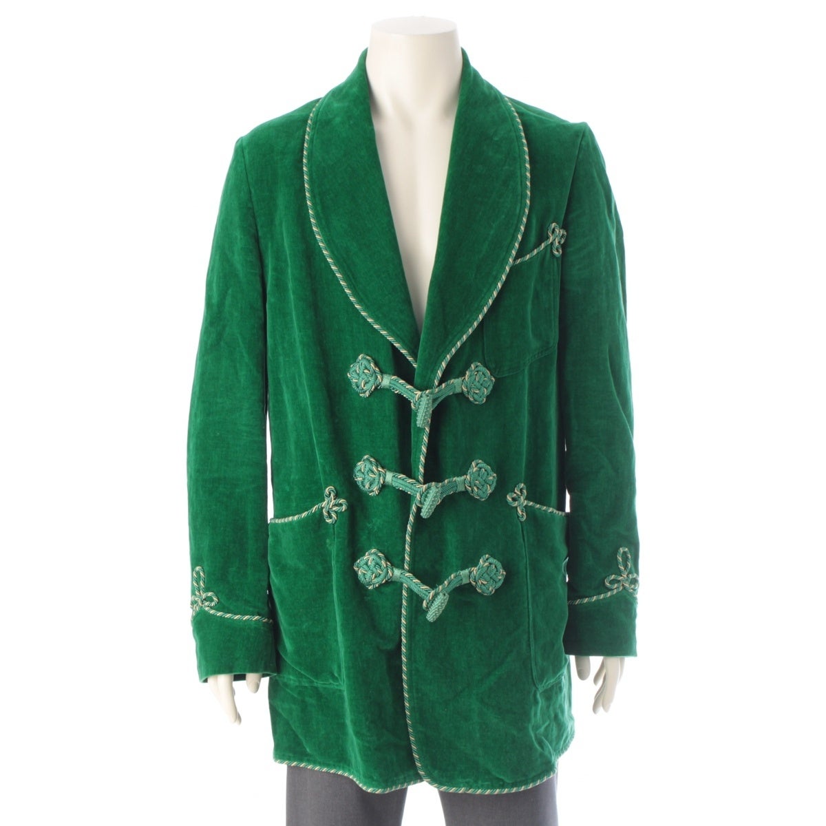 GUCC I ベルベットダブルブレストジャケット　グリーン　ミケーレ期 グッチ（GUCCI） | ブランド中古通販 retro.jp