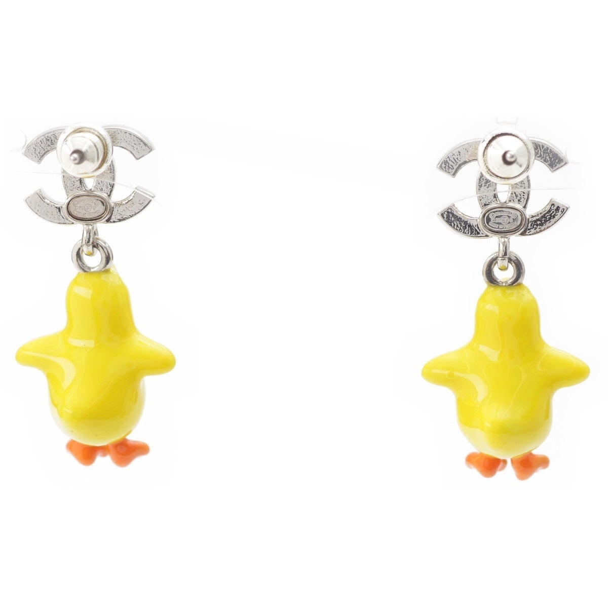 シャネル 26S ひよこ ココマーク ピアス アクセサリー イエロー | 中古