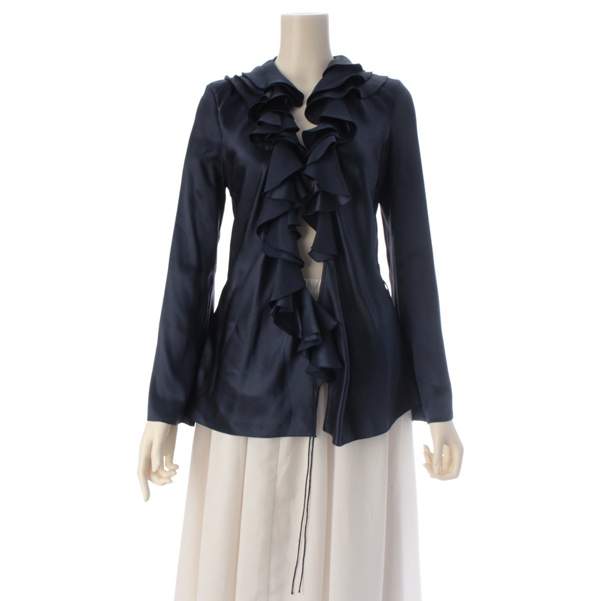 Dior✨ガリアーノ期　シャツブラウス ネイビー シルク混　ヴィンテージ 000000142302-01.jpg?size=xl&w=