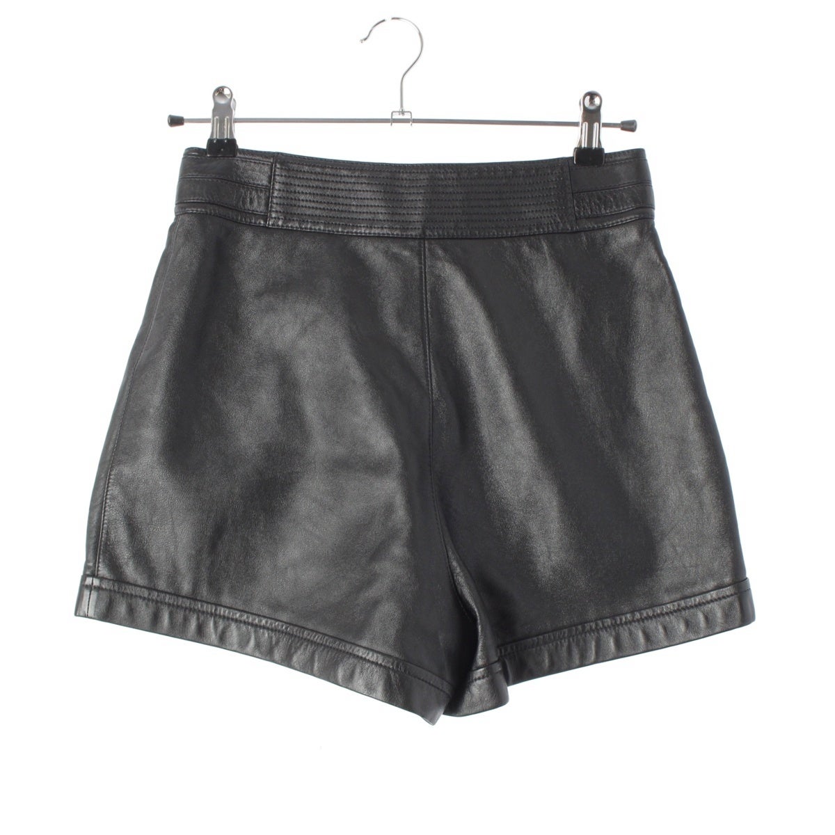 SAINT LAURENT サンローラン　レザー　ショートパンツ　ラム　ブラック 000000142832-02.jpg?size=xl&w=
