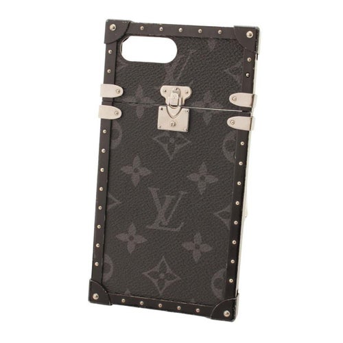 ルイヴィトン(Louis Vuitton) モノグラムエクリプス iPhone7+用 トランク スマホケース M64404 ブラック