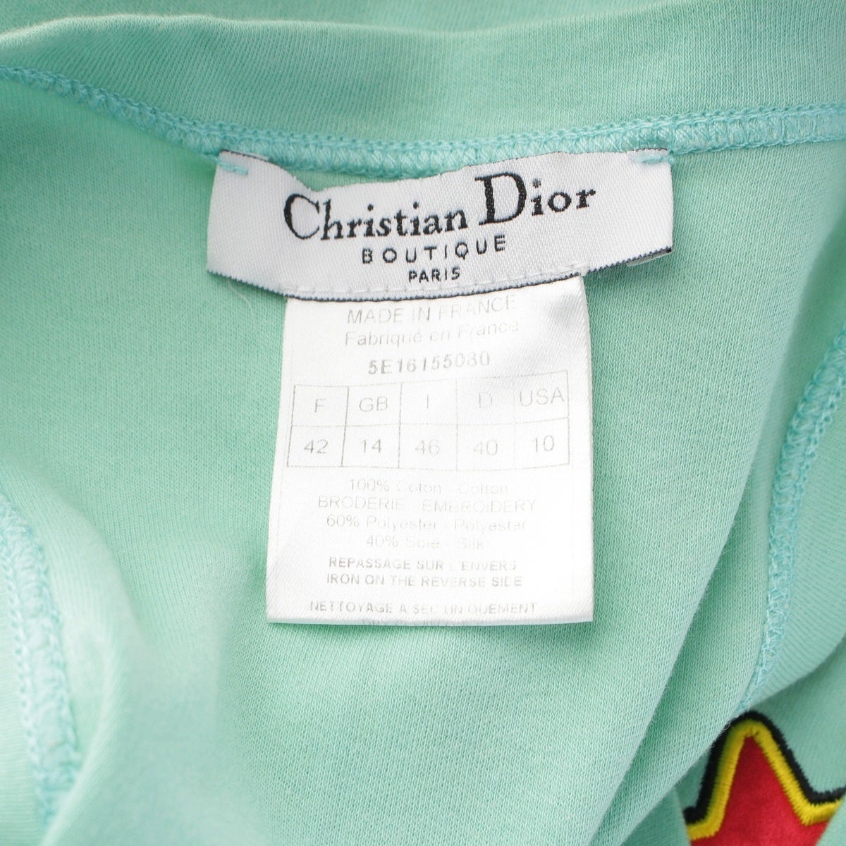 クリスチャンディオール ガリアーノ期 2005 DIOR NOT WAR ロゴ タンク