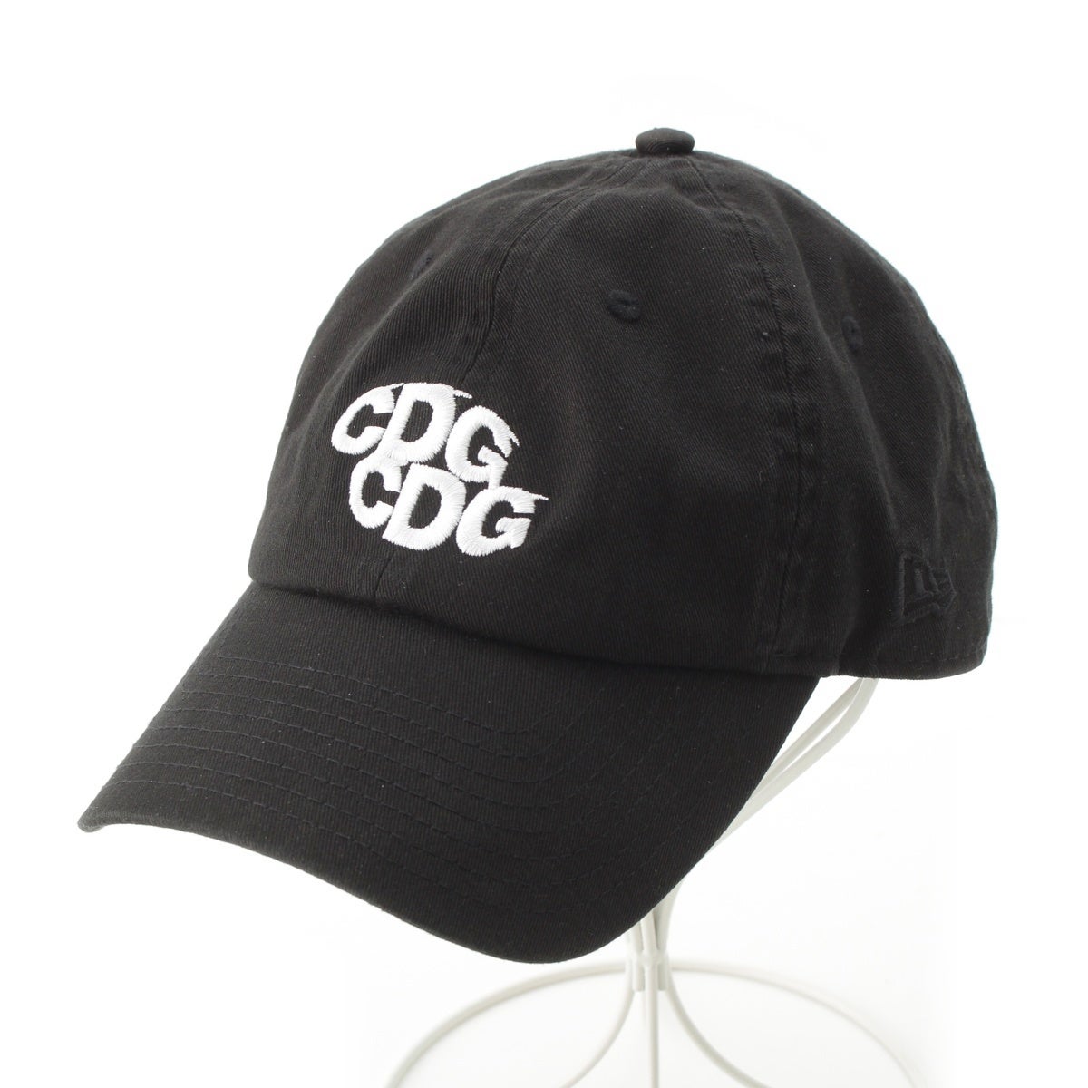 シーディージー CDG ニューエラ ロゴ 刺繍 6パネル キャップ 帽子 SZ