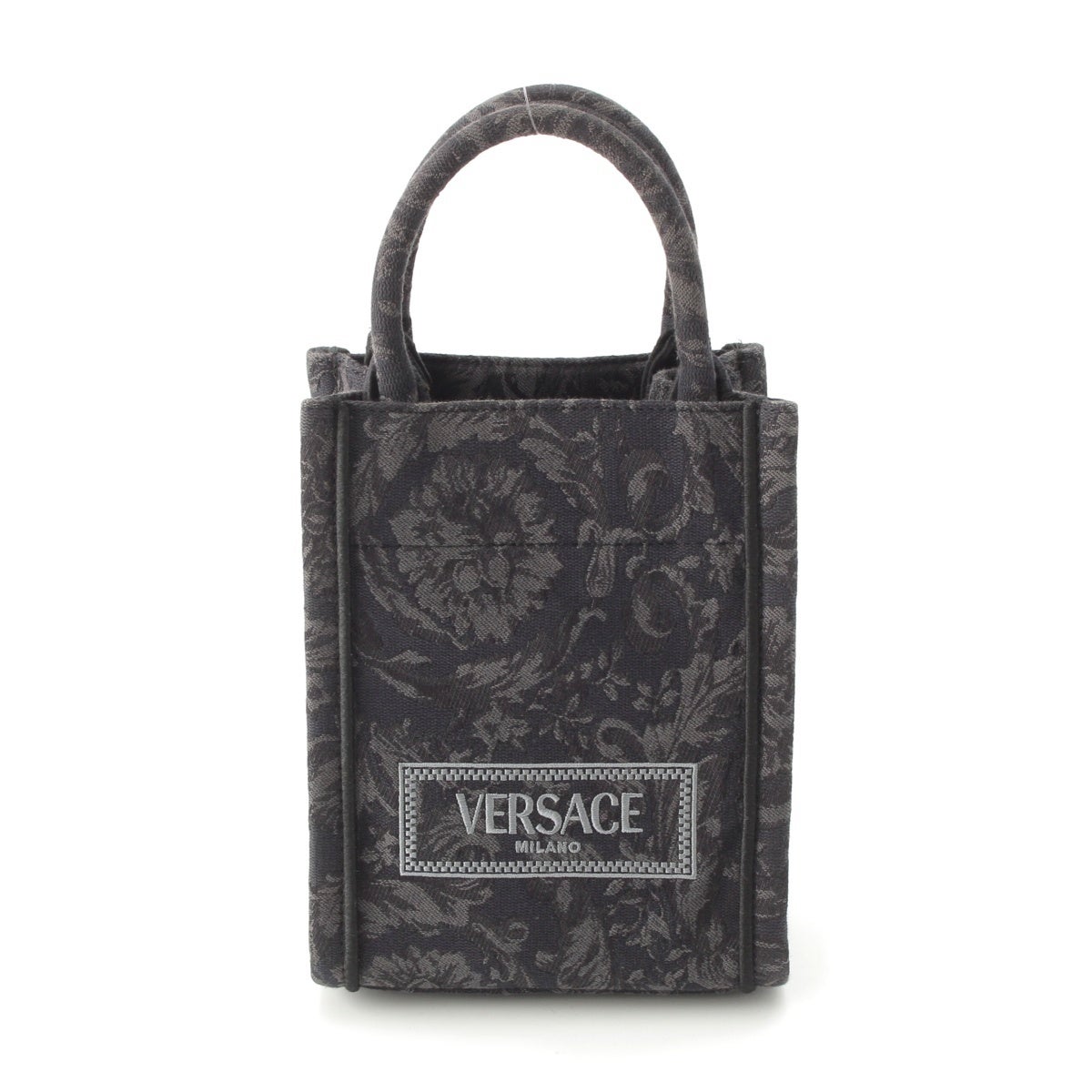 VERSACE◆ミニバロッコ アテナ トートバッグ 2way ヴェルサーチェ バロッコ アテナ 2WAY ミニ トートバッグ ブラック