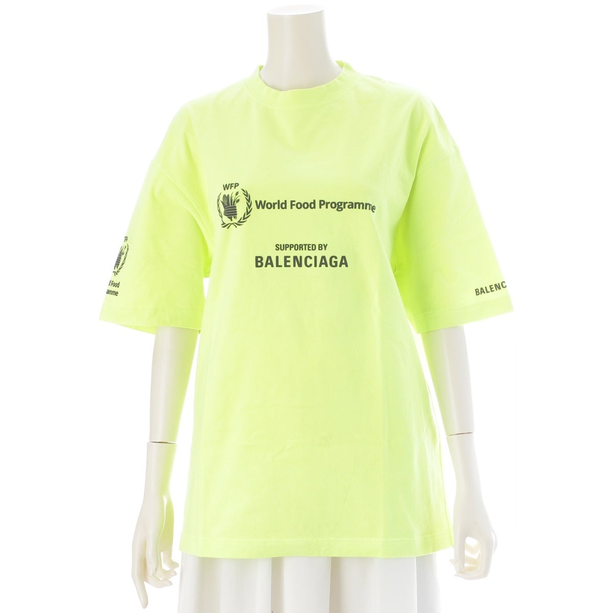 バレンシアガ 22年 WFP World Food Programme ロゴ 半袖Tシャツ
