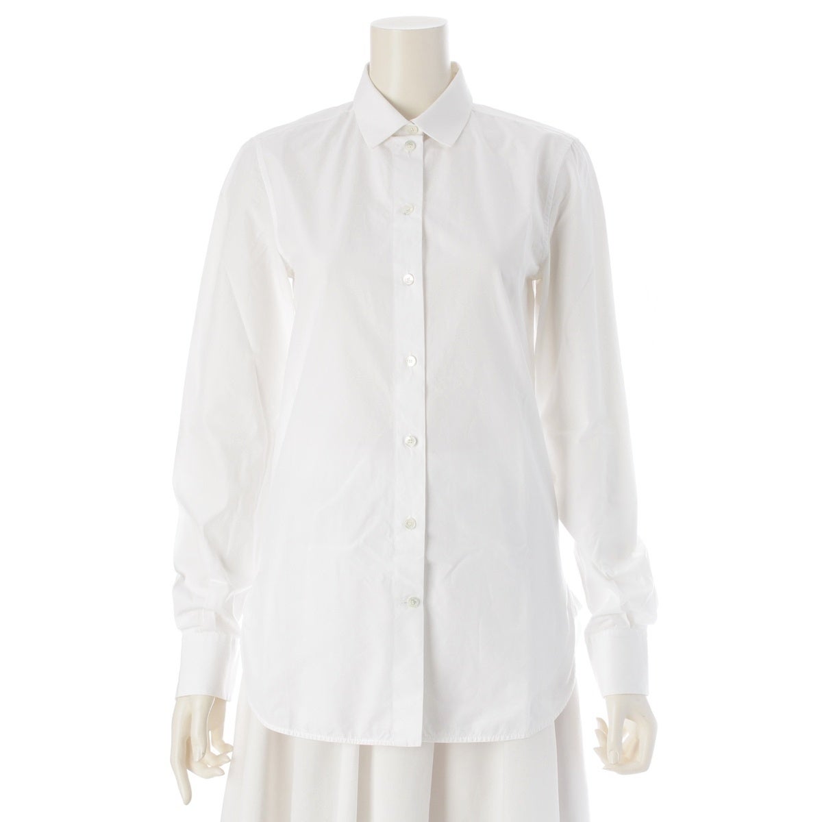 セリーヌ　フィービー　トップス セリーヌ BY PHOEBE PHILO フィービー期 長袖 シェルボタン プレーン