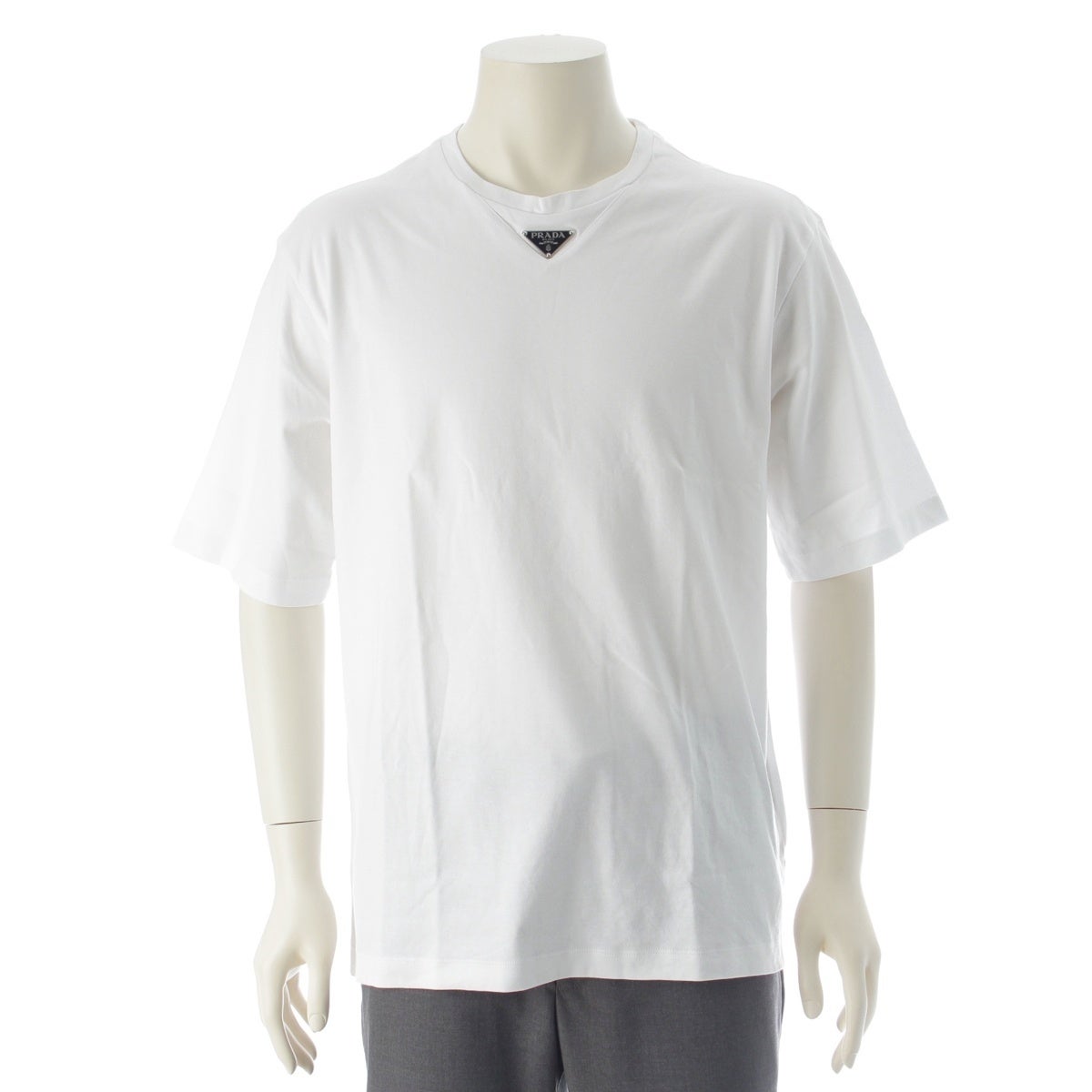 プラダ トライアングルロゴ オーバーサイズ 半袖Tシャツ トップス